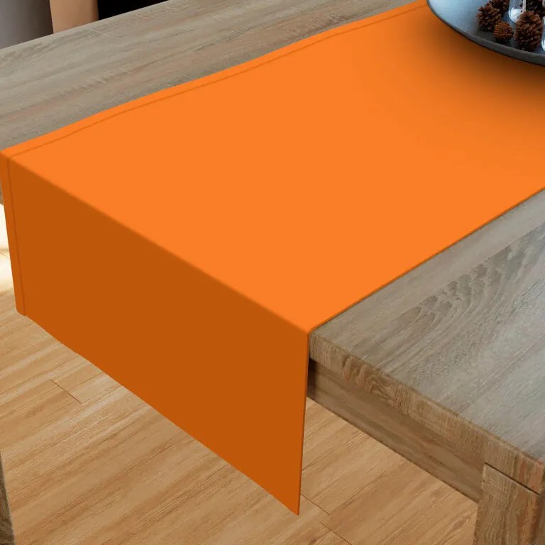 Goldea bavlnený behúň na stôl - oranžový 20x160 cm