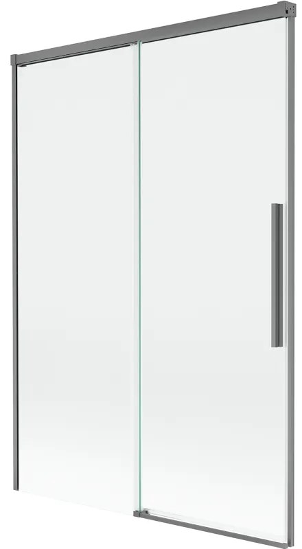Mexen Rox, 2-krídlová posuvná vaňová zástena 120 x 150 cm, 8mm číre sklo, grafitový profil, 8C9-120-001-95-00