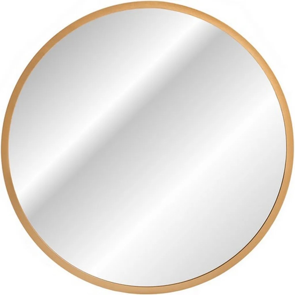 Comad Závesné zrkadlo s LED osvetlením Hestia ⌀60 cm, zlaté