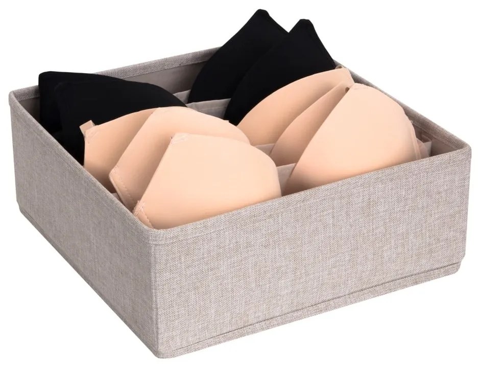 Béžový organizér do zásuvky s priehradkami Bigso Box of Sweden Drawer, 29 x 11 cm