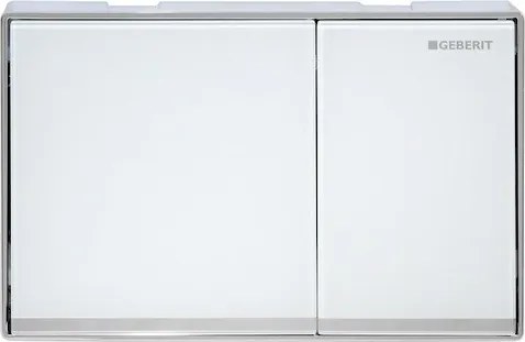 Geberit Omega60 ovládacie tlačidlo sklo biele 115.081.SI.1