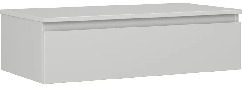 Mexen Orio, kúpeľňová skrinka 90 cm s hornou časťou, 1 zásuvka, sivá matná, 91A10-09023-1-BFC62