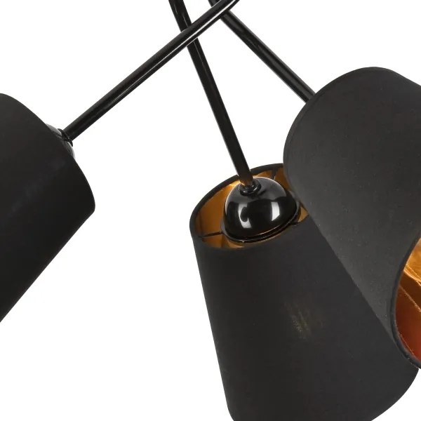 Luster na tyči IRMA 3xE27/15W/230V čierna