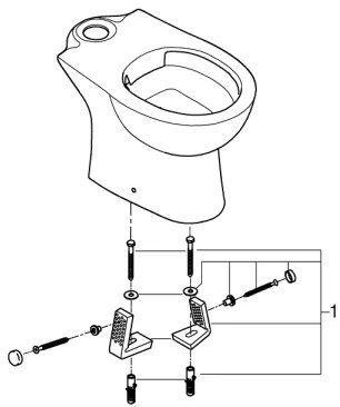 GROHE 39349000 - Voľne stojaca misa BAU CERAMIC 356 × 600 × 400 mm keramika/biela