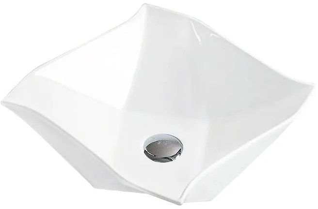 Mexen ELVIRA UMÝVADLO, 42x42 cm, biela, 21894200