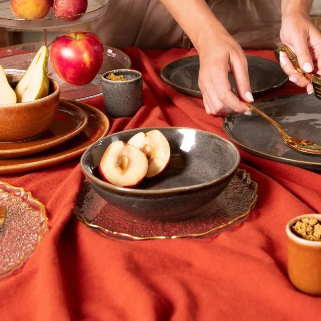 Hlboký tanier MYSTIC sivý 863696