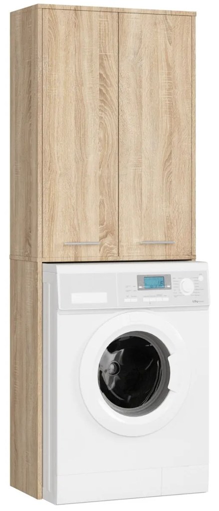 Kúpeľňová skrinka nad práčku Fin 2D dub sonoma