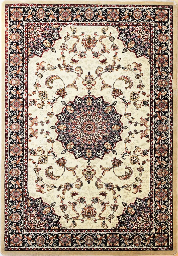 Koberec Anatolia 5857 krémový s orientálnym vzorom – obdĺžnik Rozmer: 100x200 cm