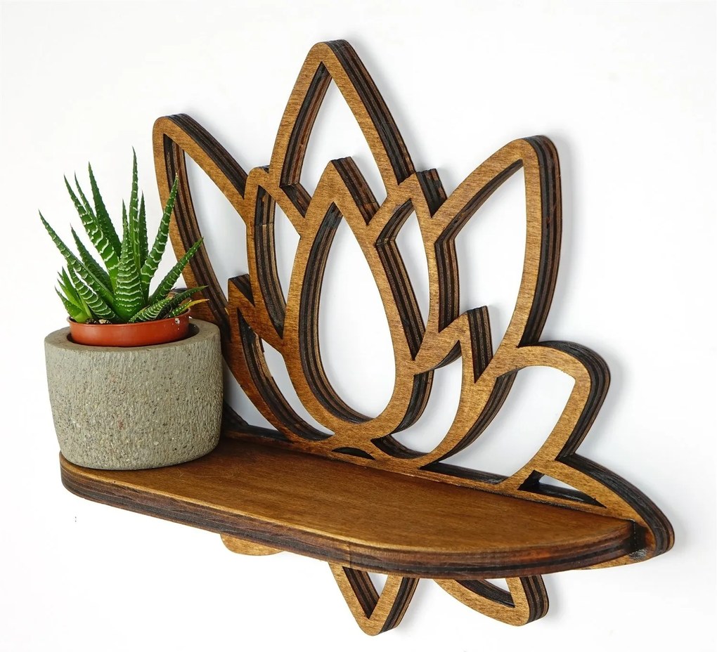 Nástenná polica Raf264 orech