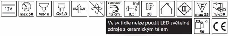 Podhledové bodové svítidlo Kanlux Argus II CT-2114-W 37156