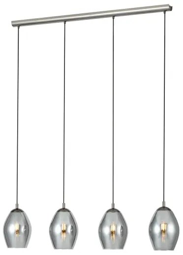 Eglo 39566 - Luster na lanku ESTANYS 4xE27/60W/230V dymová