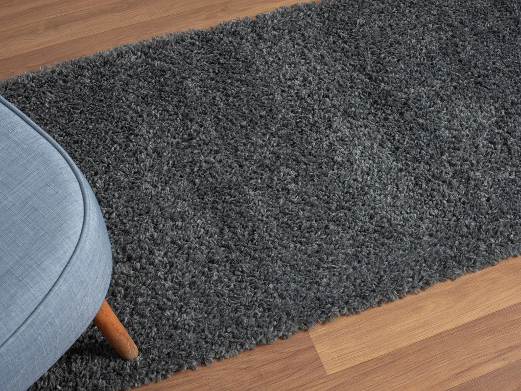 My Flair, Behúň My Shaggy dunkelgrau, 80x250, šedá, chodba / predsieň