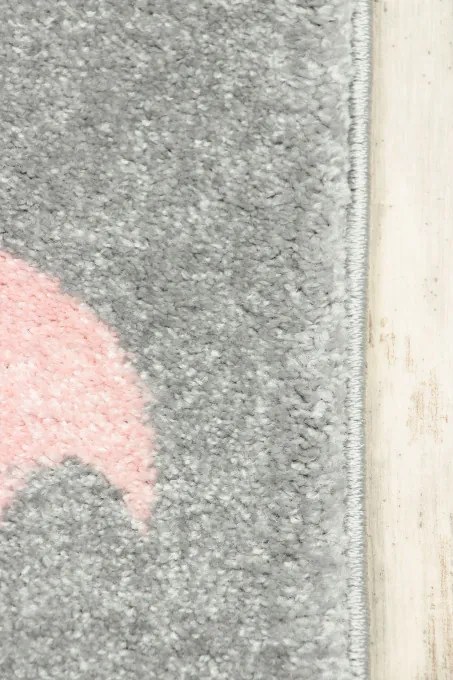 Detský koberec Kiddy 5075GP sivý