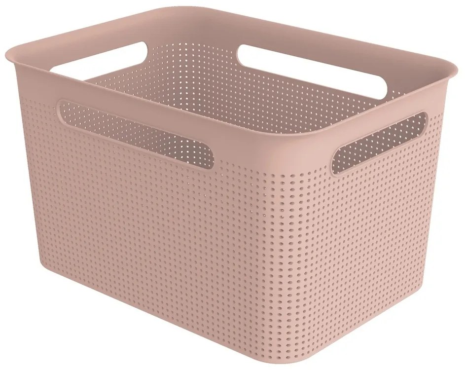 ROTHO Úložný box BRISEN 16L - růžová