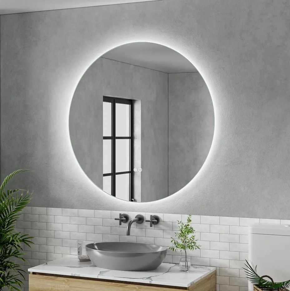 Erga Sofia, okrúhle LED zrkadlo 100cm, 2415 lm, 3 farby svetla, ERG-V01-207-1010