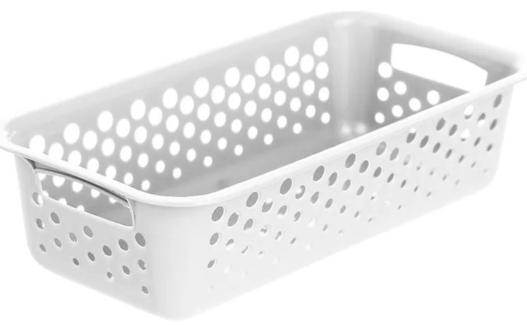 S - Košík na organizáciu drobností, séria ARTUR, 20x10 - biely
