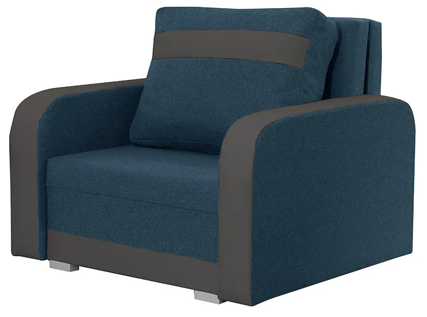 Kreslo KONRAD s funkciou spania Námornícka modrá/čierna