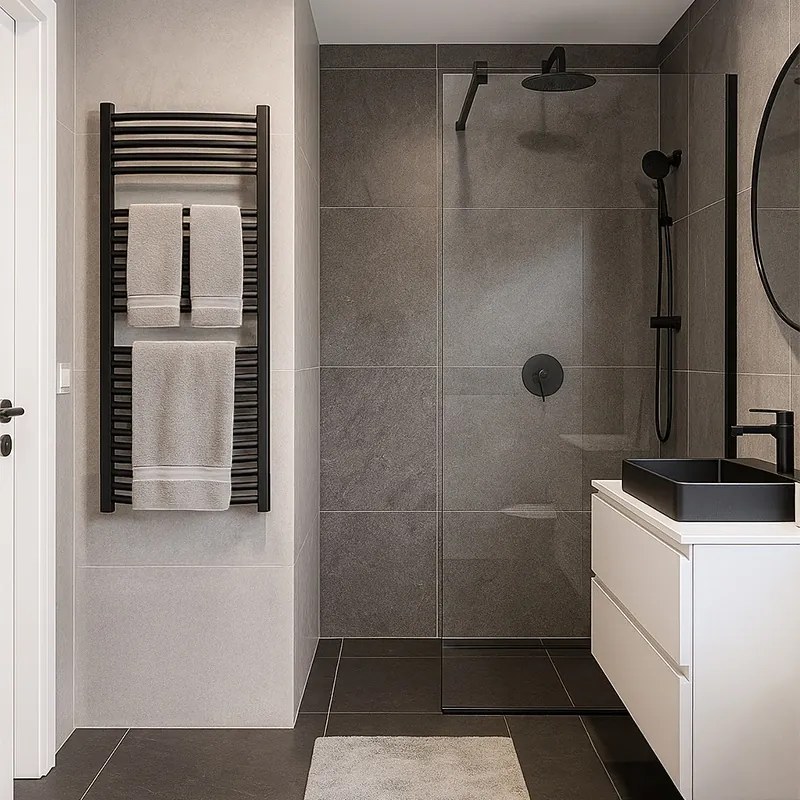 BPS-koupelny Kúpeľňový radiátor CORSO BL 4 50x120 cm, čierny