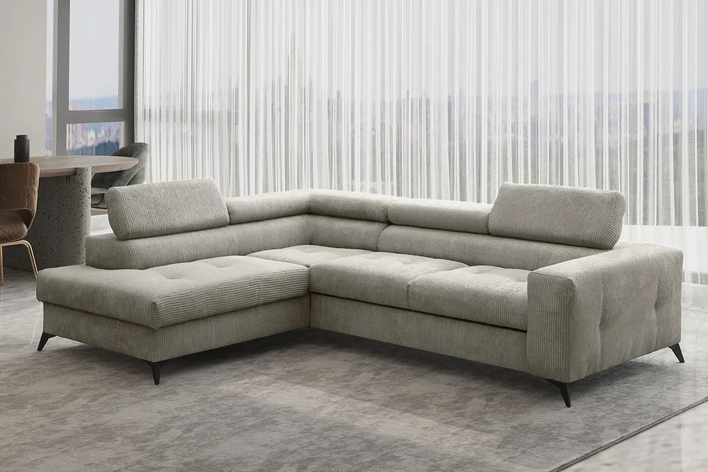 ROHOVÁ SEDAČKA SANTOS ANAFI 07 SIVOBÉŽOVÁ 271 x 202 cm