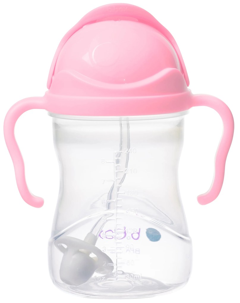 Hrnček so slamkou - čerešňový kvet 240 ml