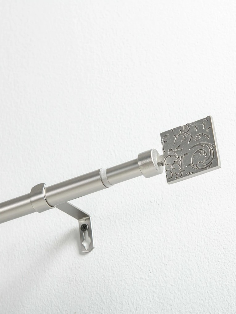 Garniža jednoradová Paolo - brúsený nikel 120 - 210 cm