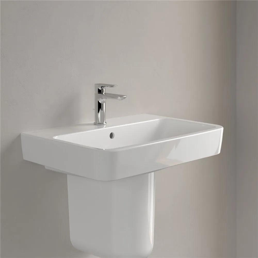 VILLEROY &amp; BOCH O.novo závesné umývadlo s otvorom, s prepadom, 650 x 460 mm, biela alpská, 4A416501