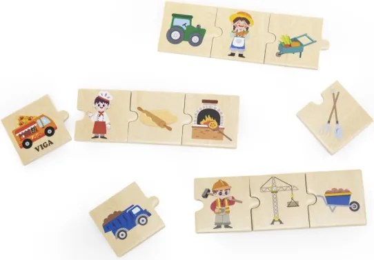 Sada puzzle Viga 44749 povolania a nástroje