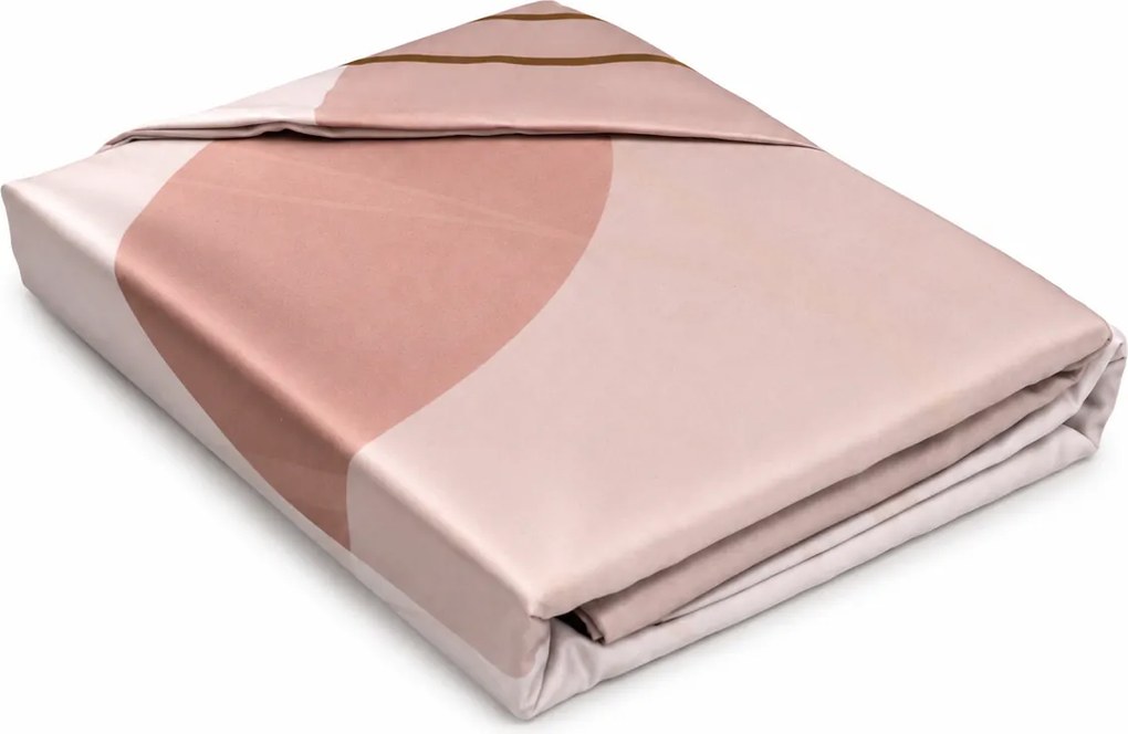 Matex Luxusné bavlnené saténové obliečky 140x200 + 70x90 cm - Prestige "Piesočná elegancia"