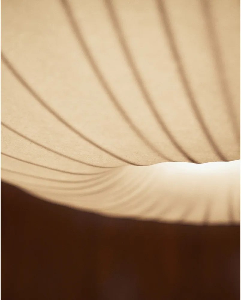 Biele stropné svietidlo s textilným tienidlom ø 30 cm Somar – Kave Home