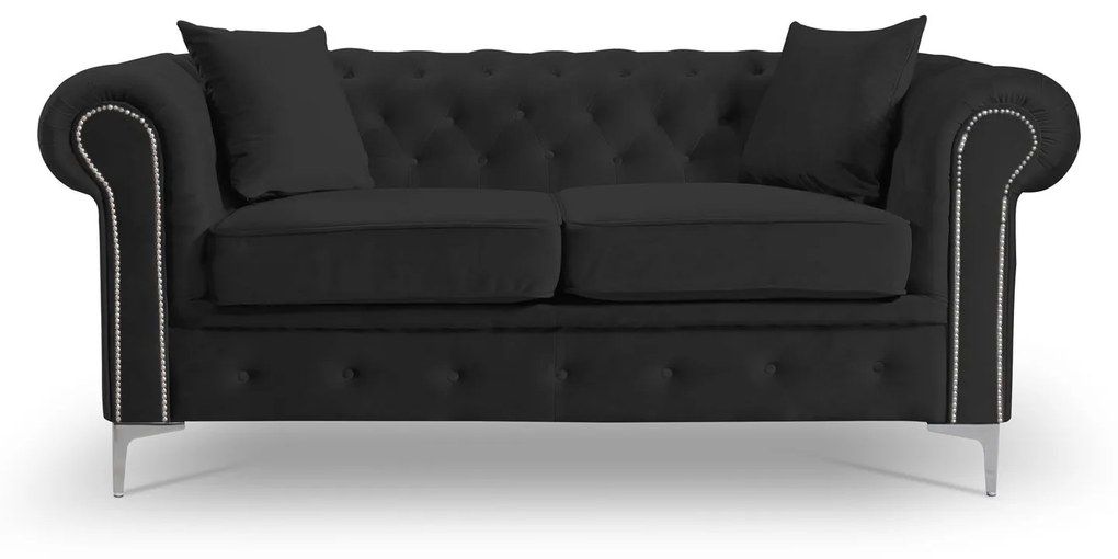Pohovka Roma Chesterfield II Modrá
