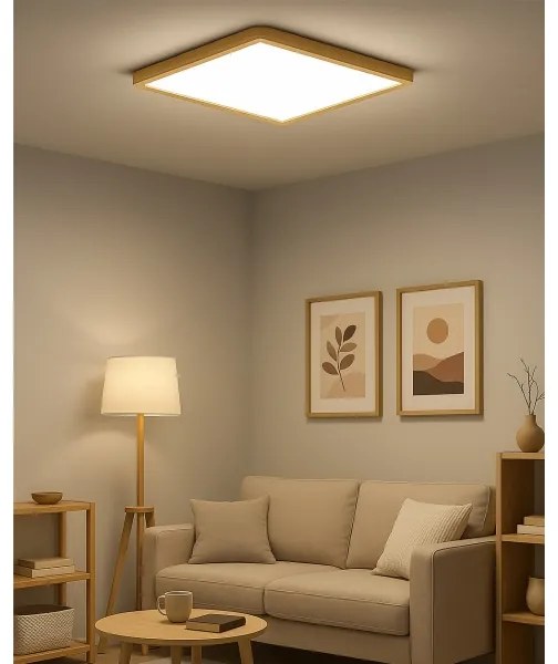 LED stropné svietidlo LED/40W/230V 3000/4000/6500K 50x50 cm béžové