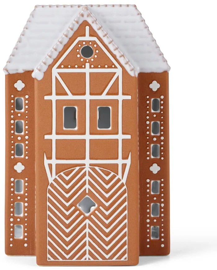 Keramický svietnik na čajovú sviečku Gingerbread Lighthouse – Kähler Design