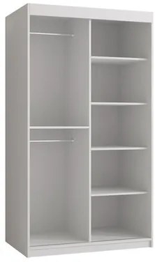 Šatníková skriňa Towiro Slim 1 100, Farby: čierna