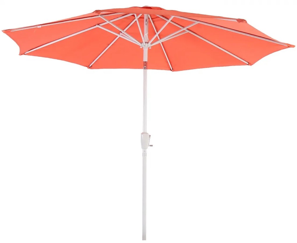 Slnečník N19 Ø 3m - polyester/hliník - terakota