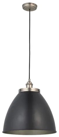 Endon 98749 - Závesné svietidlo na lanku FRANKLIN 1xE27/10W/230V čierna/mosadz