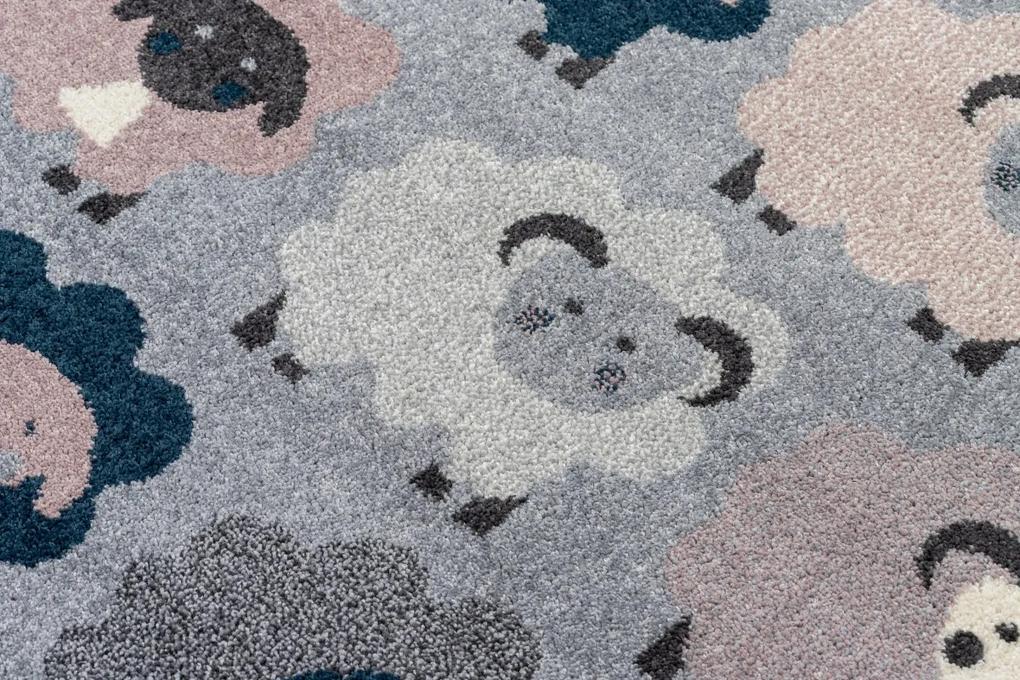 Detský koberec Sheep sivý