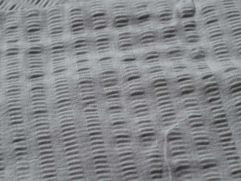 Krepové obliečky DENYX BLEND sivé, zips Rozmer obliečky: 70 x 90 cm | 140 x 200 cm