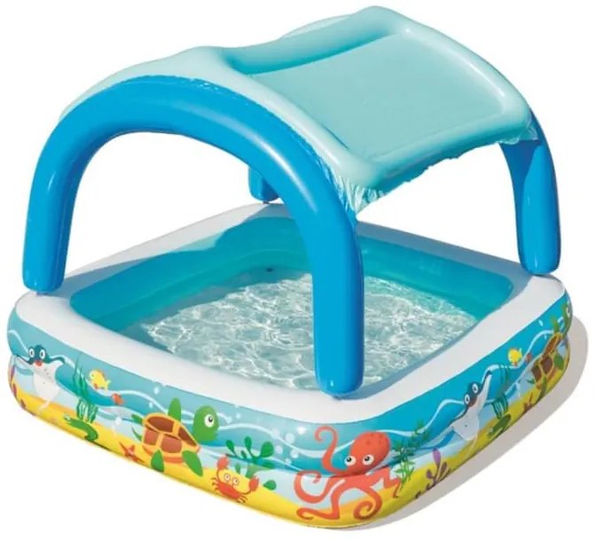 Detský nafukovací bazén so strieškou more