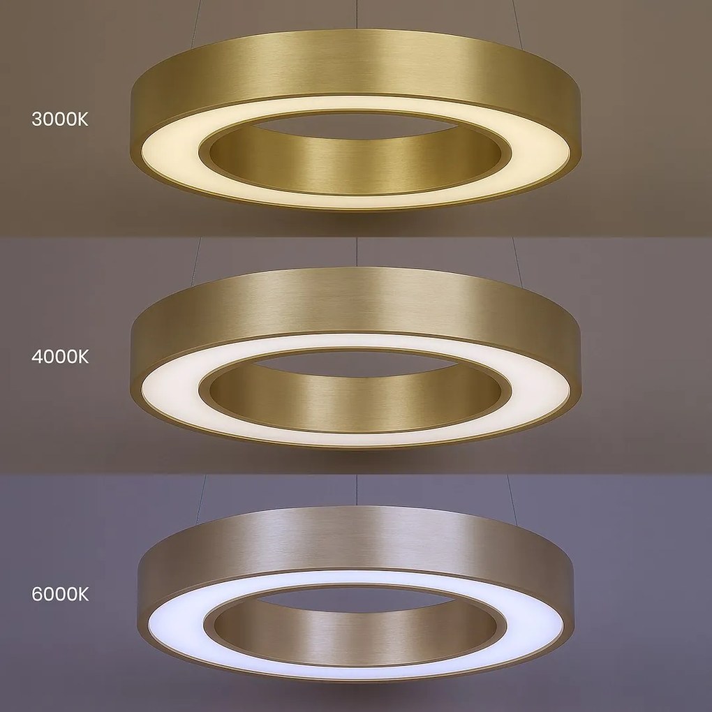 Závesné LED svietidlo Union, 1x LED 40w, 3000-6000k, g