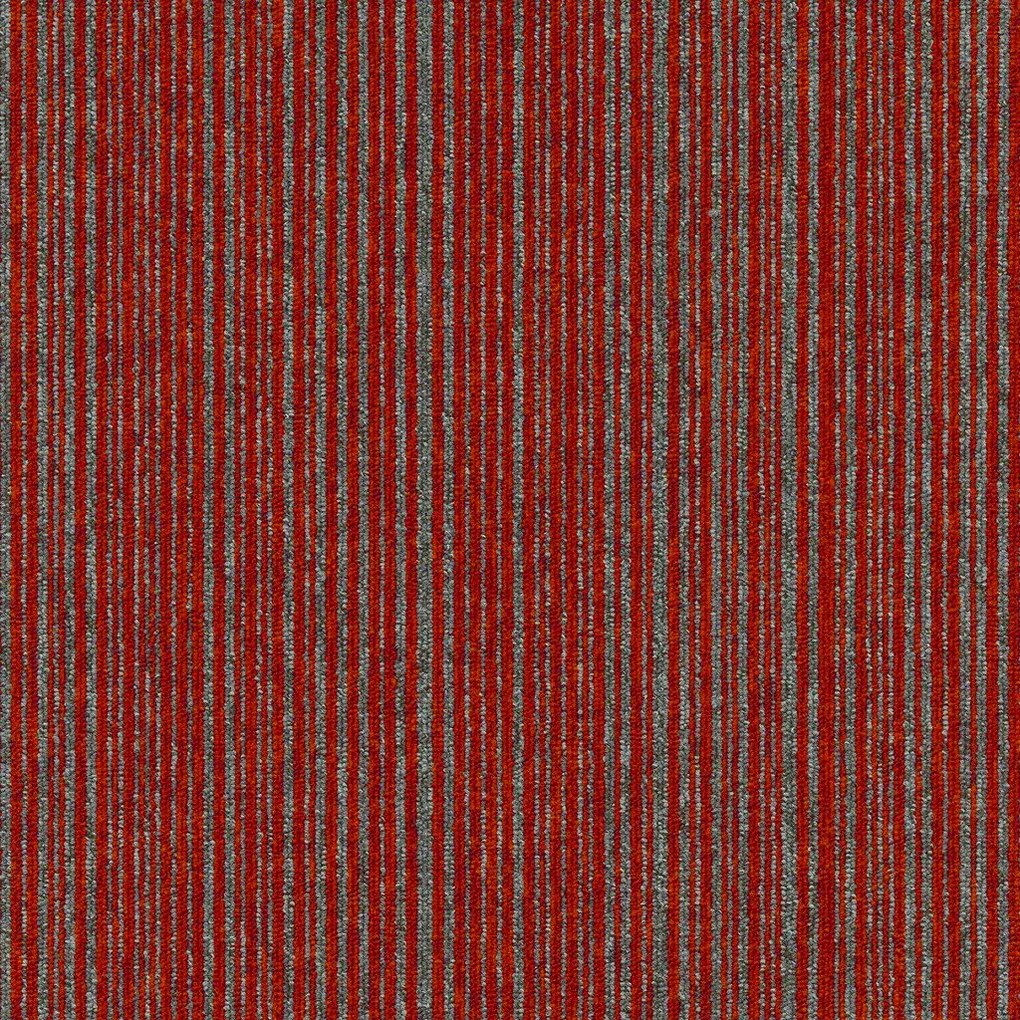 Kobercový štvorec Coral Lines 60380-50 červeno-šedý - 50x50 cm