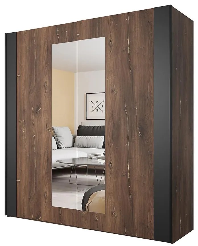 Skriňa 2d Sigma 18 dub flagstaf tmavý