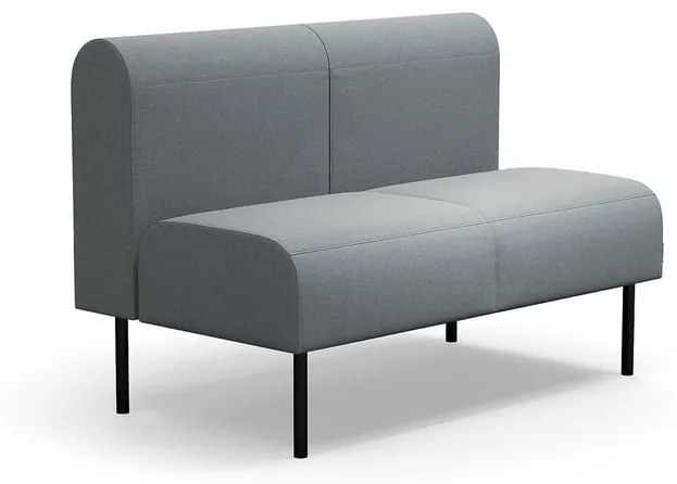 Modulárna pohovka VARIETY, 2 miestna, látka Pod CS, striebornošedá