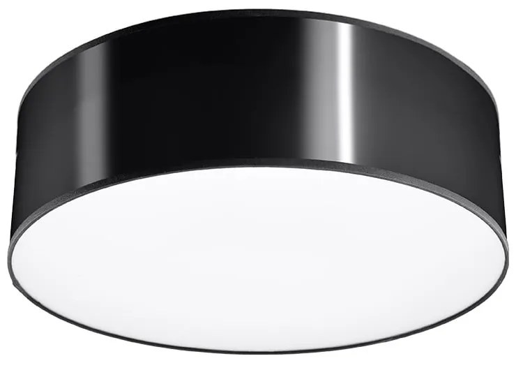 Čierne stropné svietidlo Sollux Atis