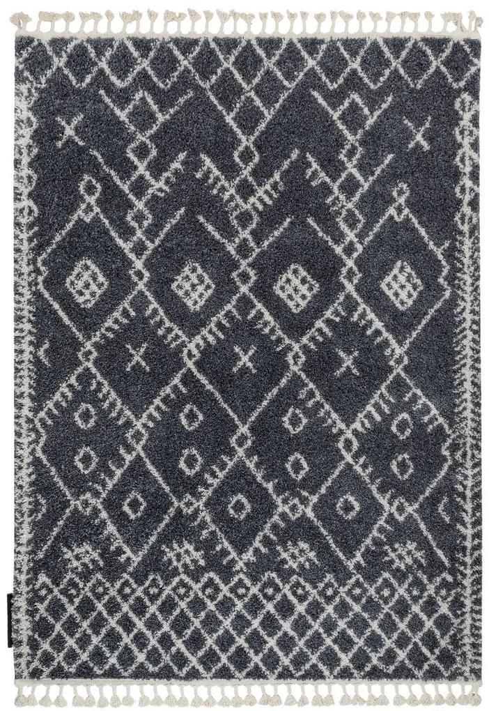 Dywany Łuszczów Kusový koberec Berber Tanger B5940 grey and white - 140x190 cm