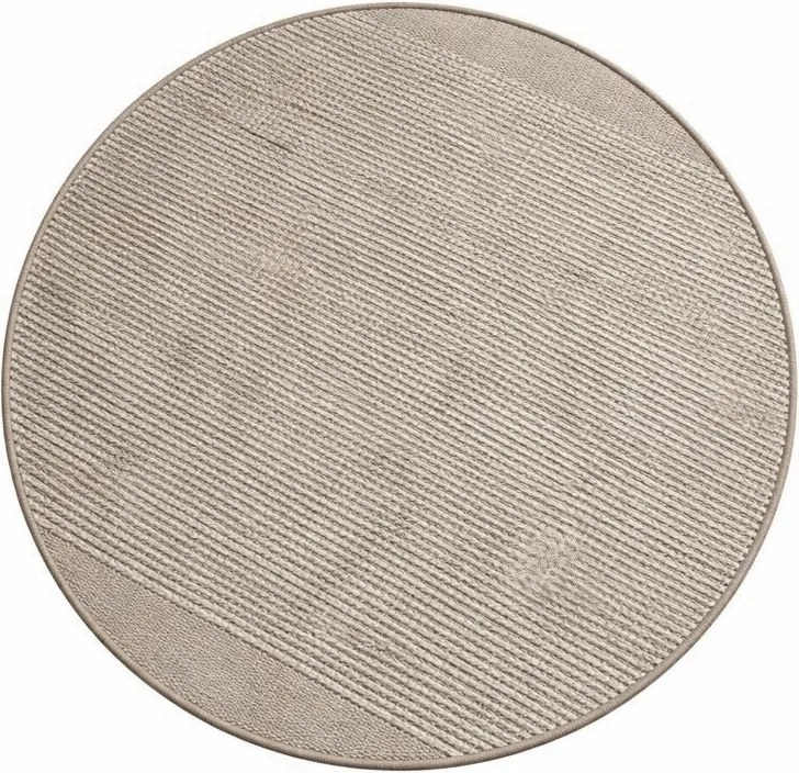 My Flair, Kusový koberec Suzan Creme kruh, 150x150 (priemer) kruh, šedá, chodba / predsieň