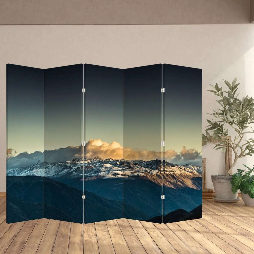Paraván - Vrcholky veľhôr (210x170 cm)