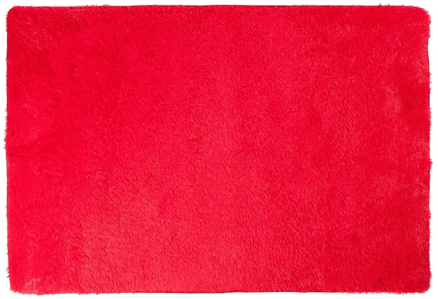 Plyšový koberec TOP - ČERVENÝ