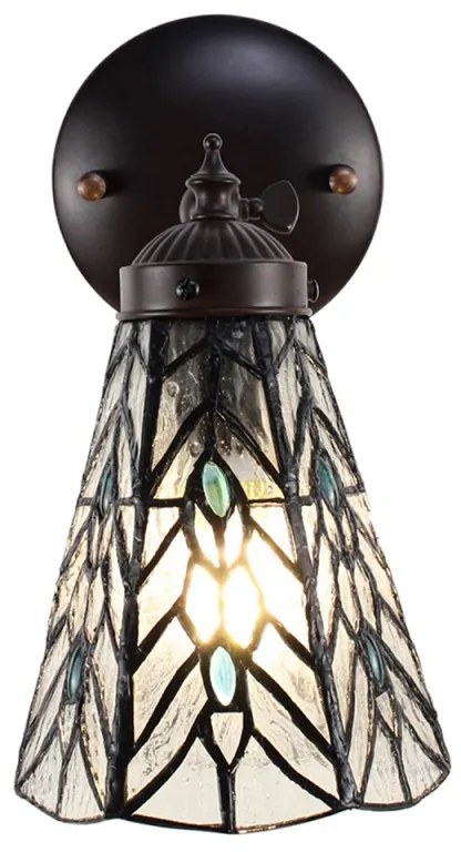 Nástenná tiffany lampa 17*12*23 GREY