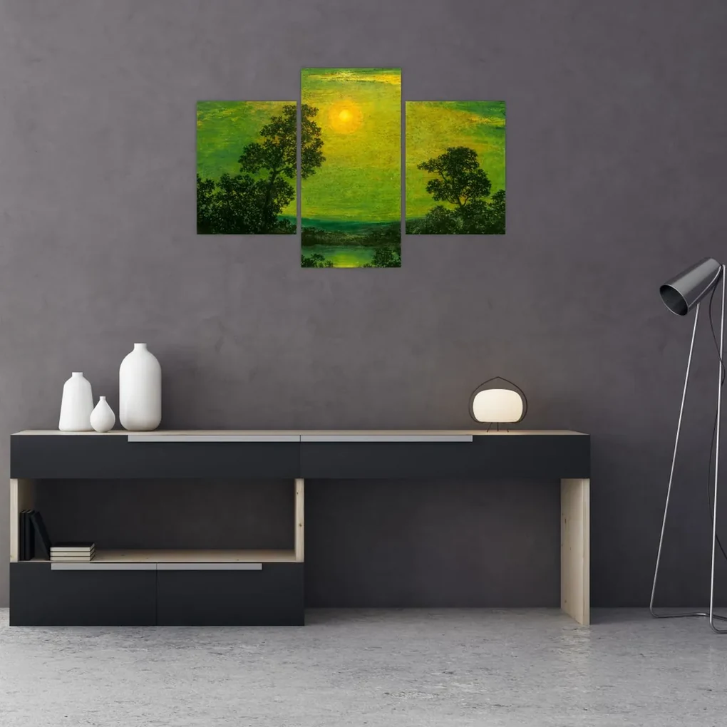 Obraz - Imitator of Ralph Albert Blakelock, Moonlight, reprodukcia (90x60 cm)