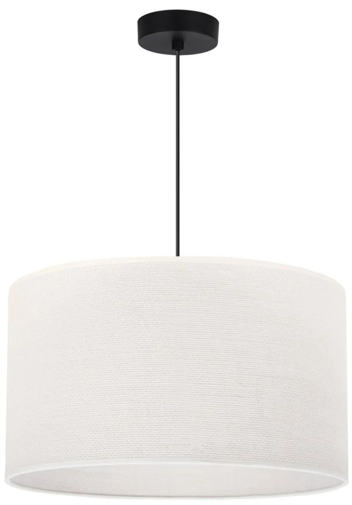Závesné svietidlo Juta, 1x biele jutové tienidlo, (fi 40cm), b